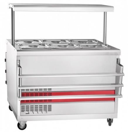 Прилавок холодильный ABAT ПВВ(Н)-70ПМ-НШ фото