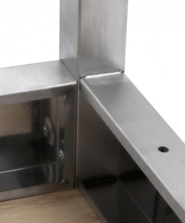 Стол универсальный LUXSTAHL СПУ-8/6 со сплошной полкой нерж. фото