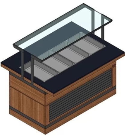 Прилавок холодильный REFETTORIO Filin RBN23CSI-КК ШС фото