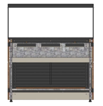 Стол шведский нейтральный REFETTORIO RBN22NSW ШС NEW пристенный без полки фото