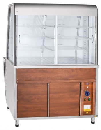 Прилавок-витрина тепловой ABAT ПРЕМЬЕР ПВТ-70Т (кашированная под дерево) фото