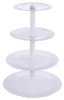 Этажерка 4-х ярусная фигурная RESTOPROF пластик. D=20, 24, 30, 34.5 см