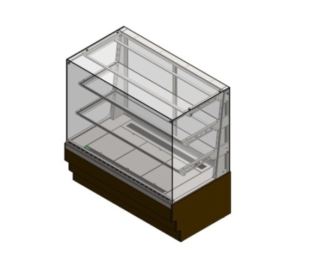 Витрина кондитерская холодильная REFETTORIO Crystal RKC22A-MV, 2 полки фото