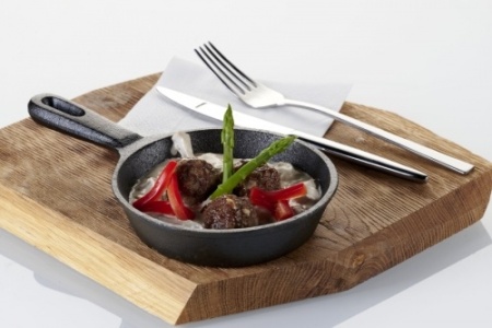 Сковорода 126/29 мм с одной ручкой порционная чугун Luxstahl [НЕ51] кт1217 фото