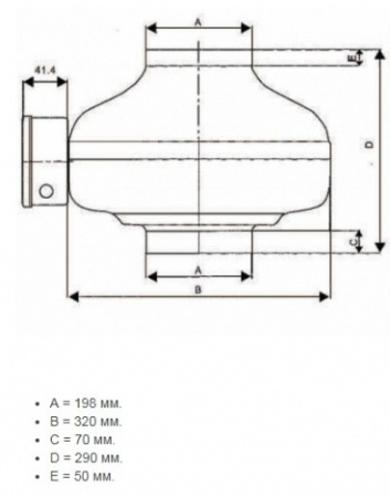 Вентилятор канальный ВКВ 200 фото