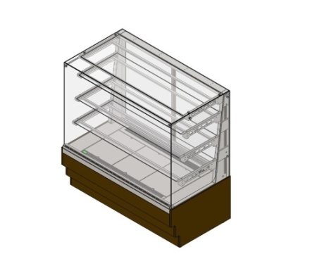 Витрина кондитерская холодильная REFETTORIO Crystal RKC22A-MV, 3 полки фото