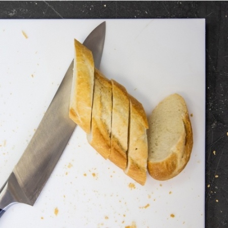 Доска разделочная мки1714, полипропилен, 400х300х12мм, белый фото