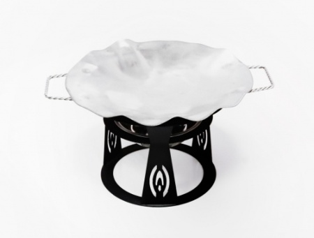 Набор для подачи саджа без крышки SADJ Огонек нержавеющая стальаль, D=35, H=18 см фото