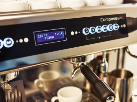 Кофемашина рожковая FIAMMA Compass 2 DB TC 2 высокие группы, черный фото