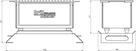 Мангал настольный GRILL MASTER HOT GRILL GM300 11341 фото