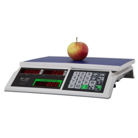 Весы торговые M-ER 326 AC-32.5 "Slim" LED Белые фото