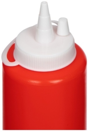 Диспенсер для соуса красный 375мл мки1368/1 фото